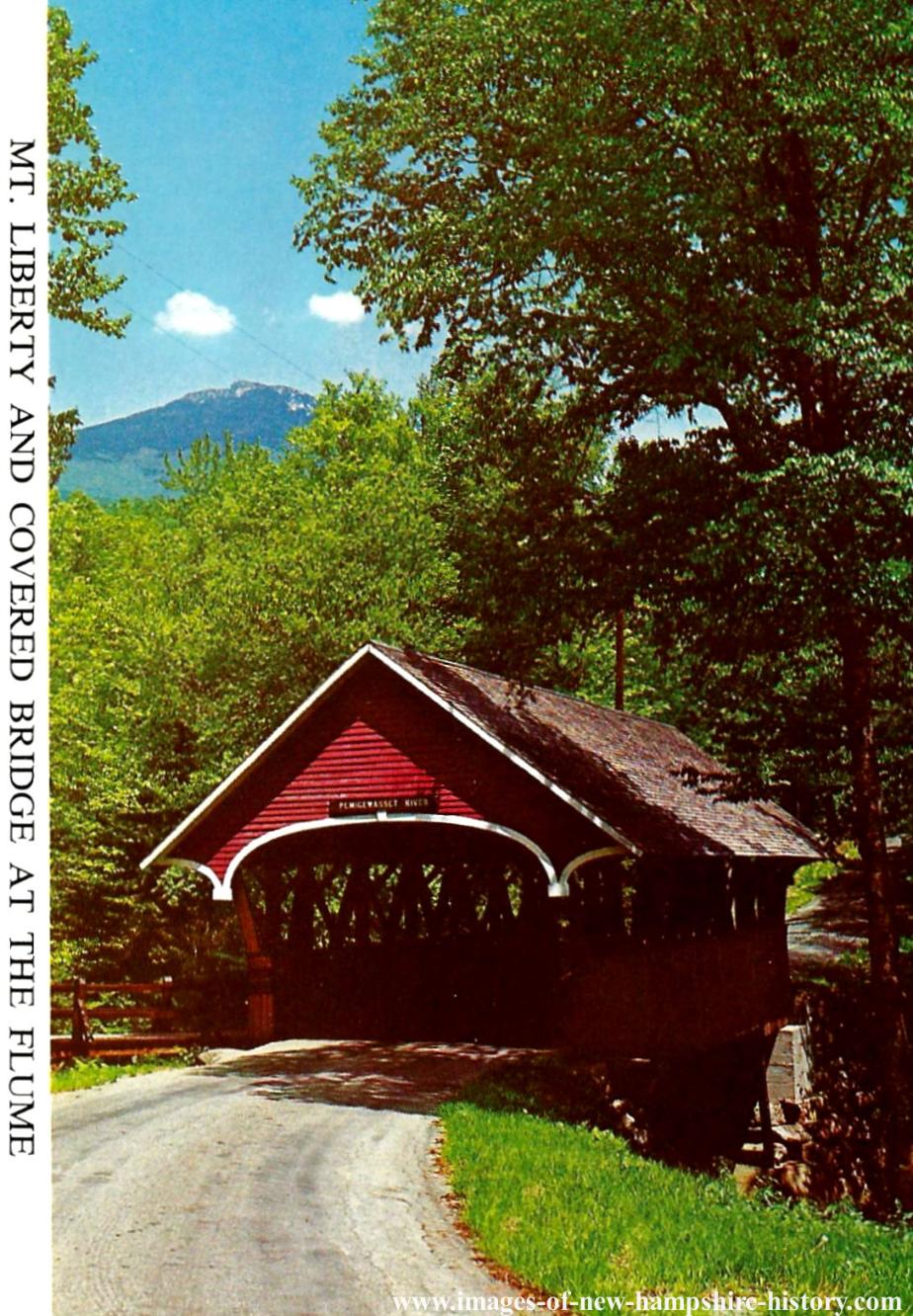 Franconia Notch State Park Postcard Set - Mt Liberty Covered Bridge