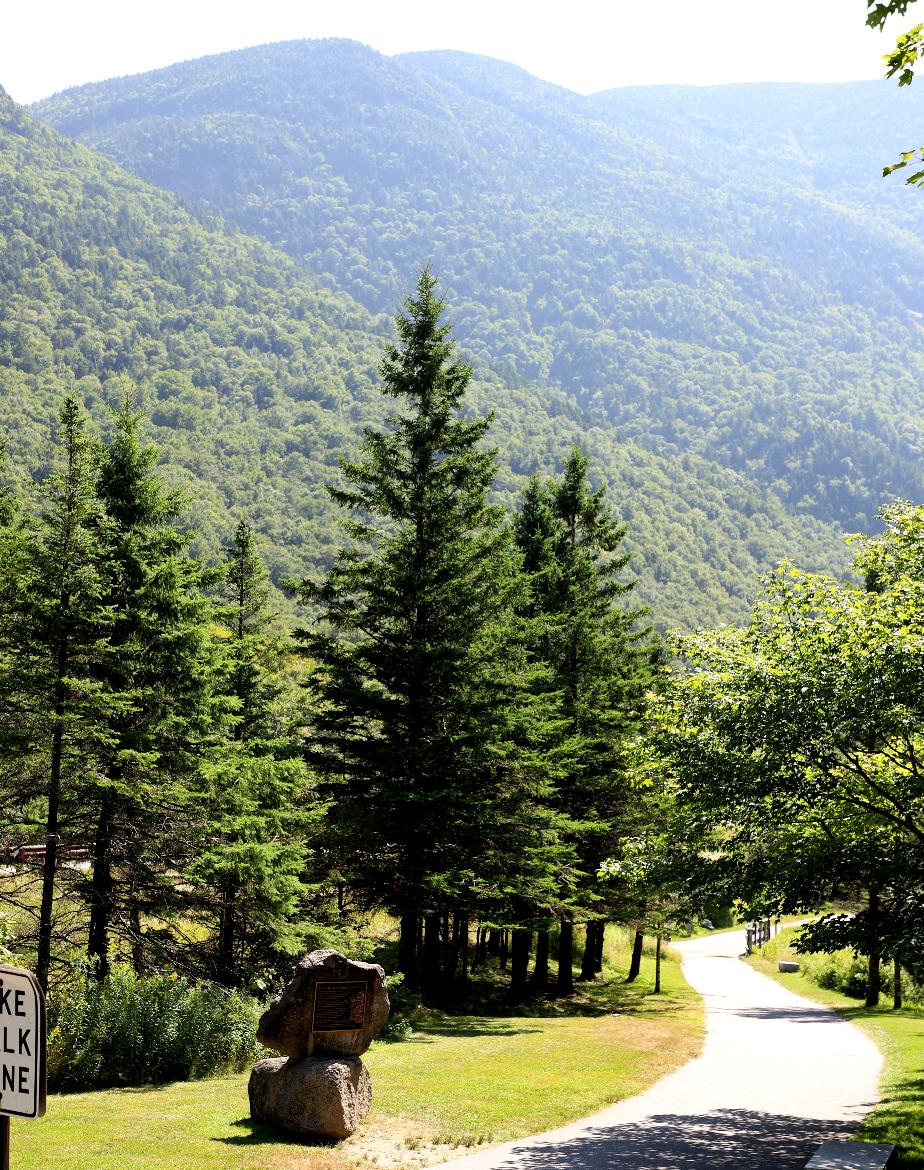 Old Man of the Mountain Profiling Plaza - Franconia Notch New Hampshire