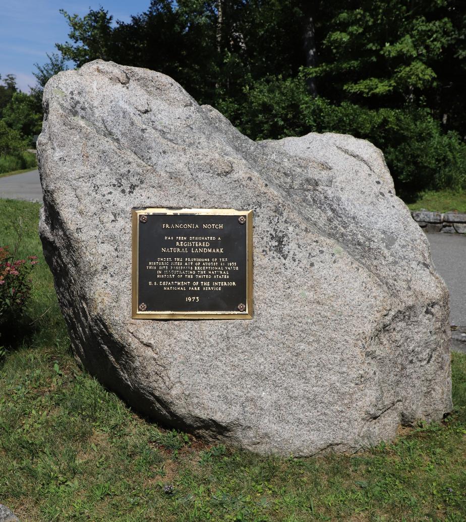 Old Man of the Mountain Profiling Plaza - Franconia Notch New Hampshire Natural Landmark