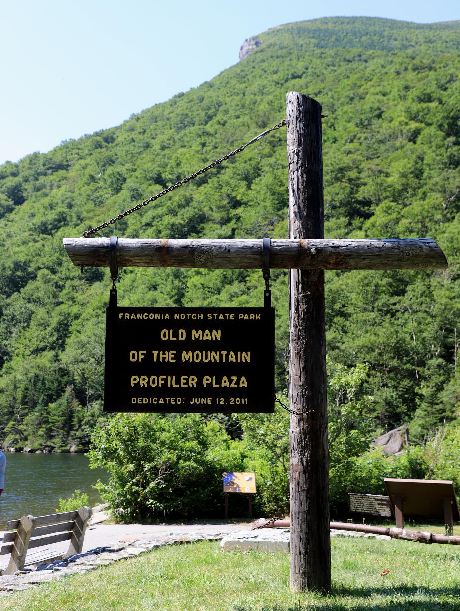 Old Man of the Mountain Profiling Plaza - Franconia Notch New Hampshire
