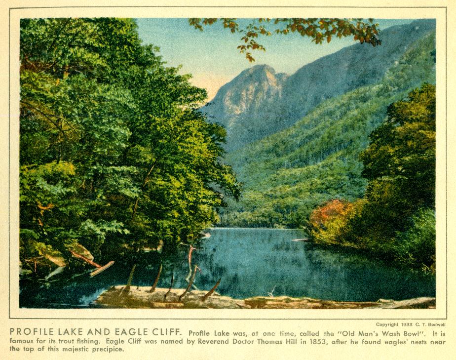 Profile Lake and Eagle Cliff - 1933