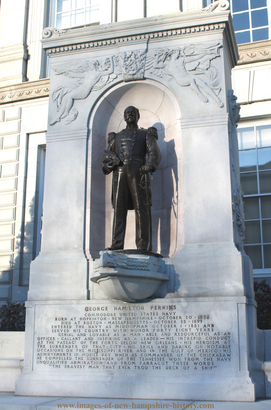 George H Perkins New Hampshire State House Statue