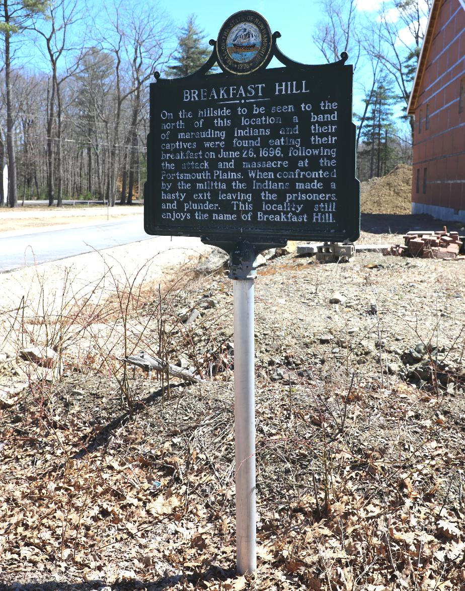 Breakfast Hill Historical Marker #62 - North Hampton, New Hampshire