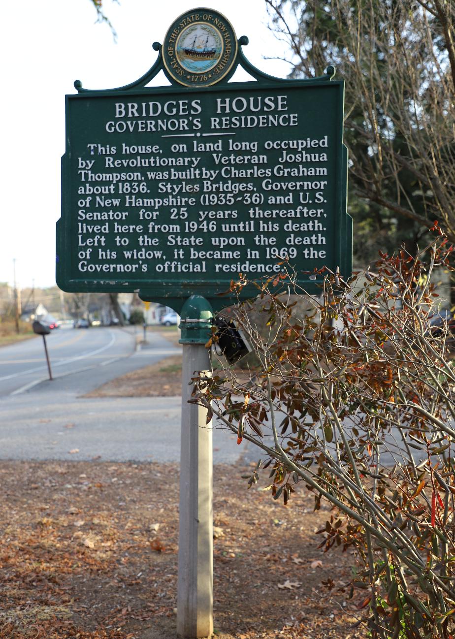 Bridges House - Nh Governor's Residence Marker #67 - Concord, New Hampshire