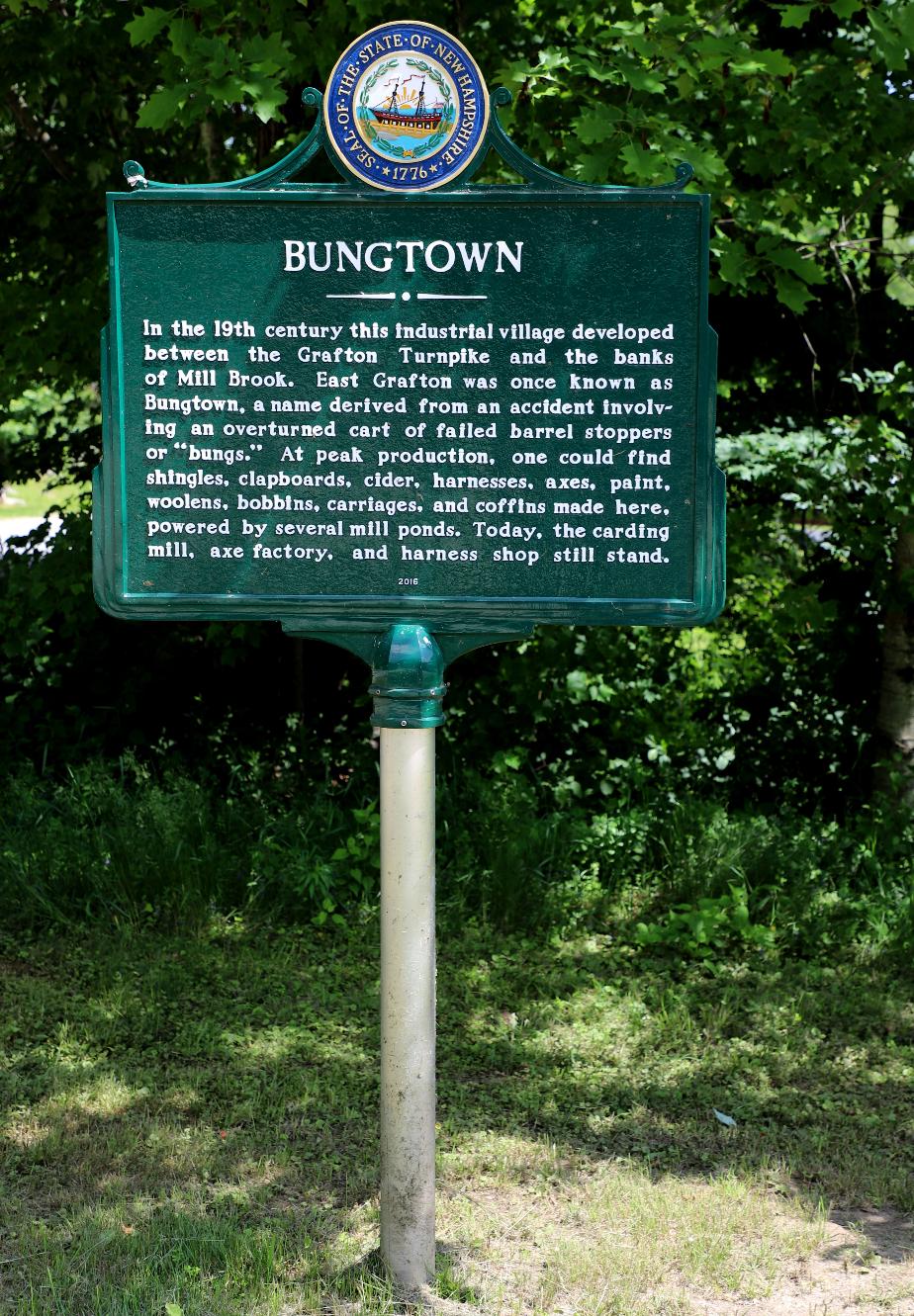 Bungtown Historical Marker #252 - Grafton New Hampshire