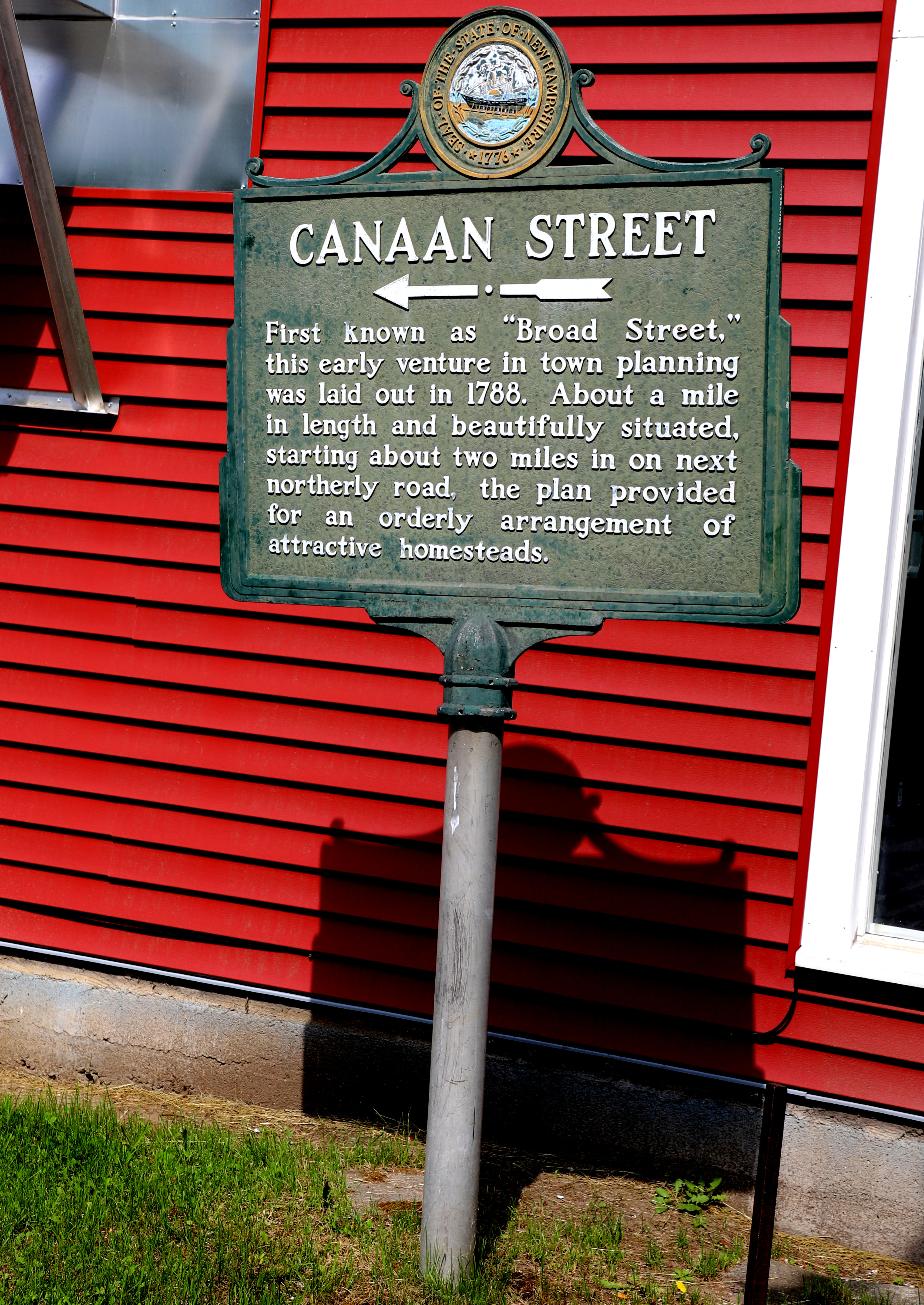 Canaan Street New Hampshire Historical Marker #21 - Canaan New Hampshire