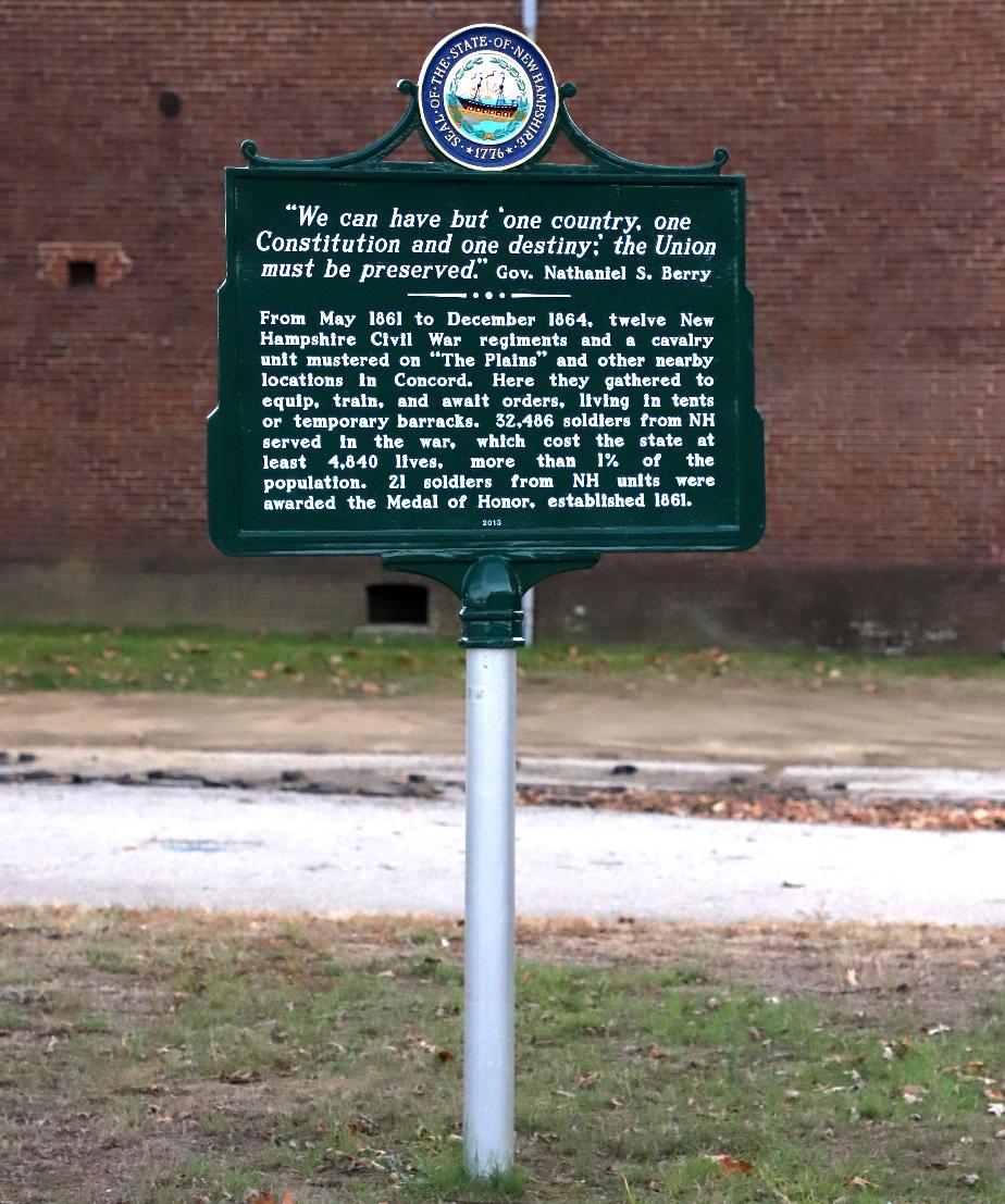 Civil War Mustering Camps Historical Marker #236 - Concord, New Hampshire