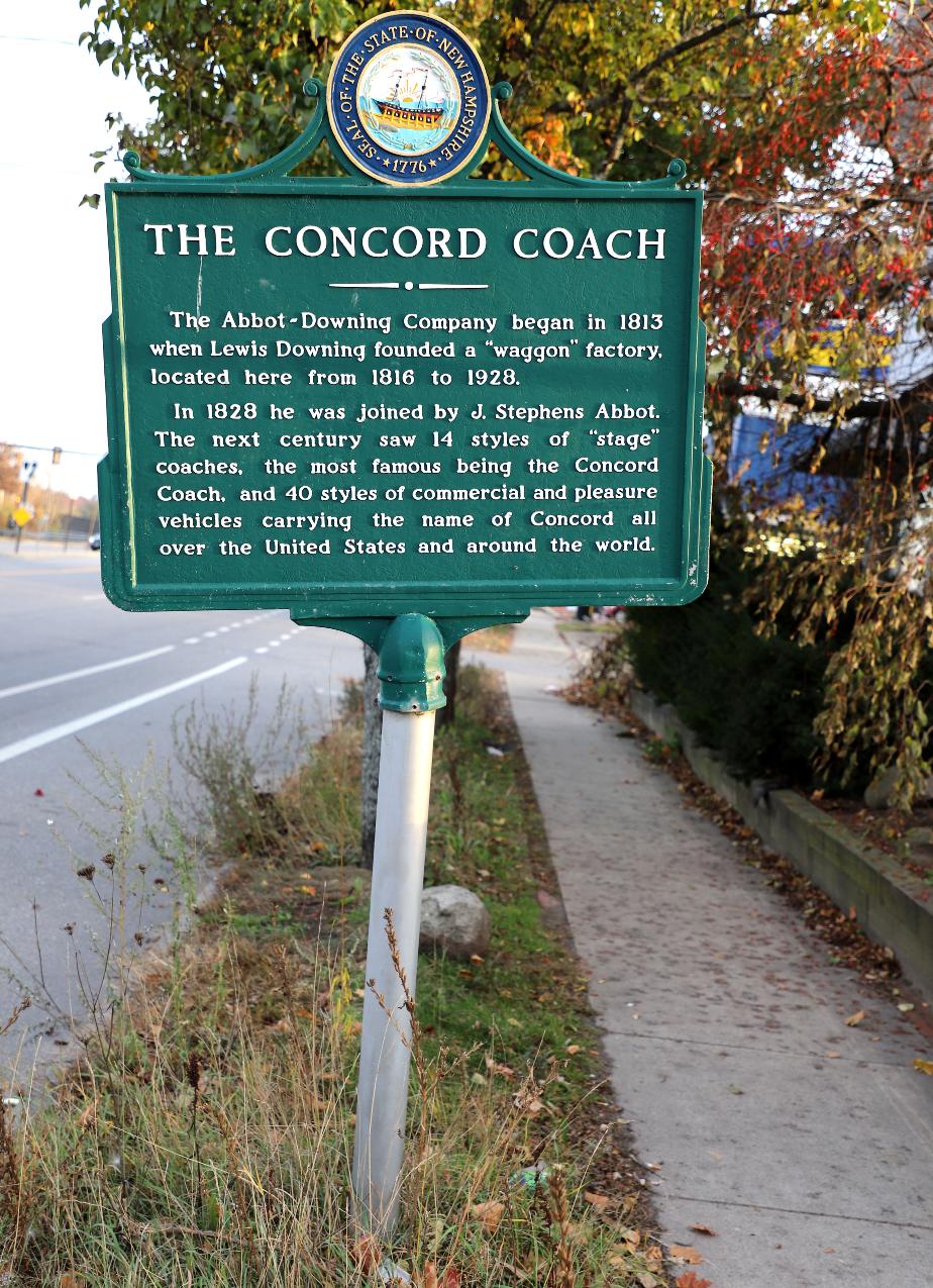 Concord Coach Historical Marker #128 - Concord New Hampshire