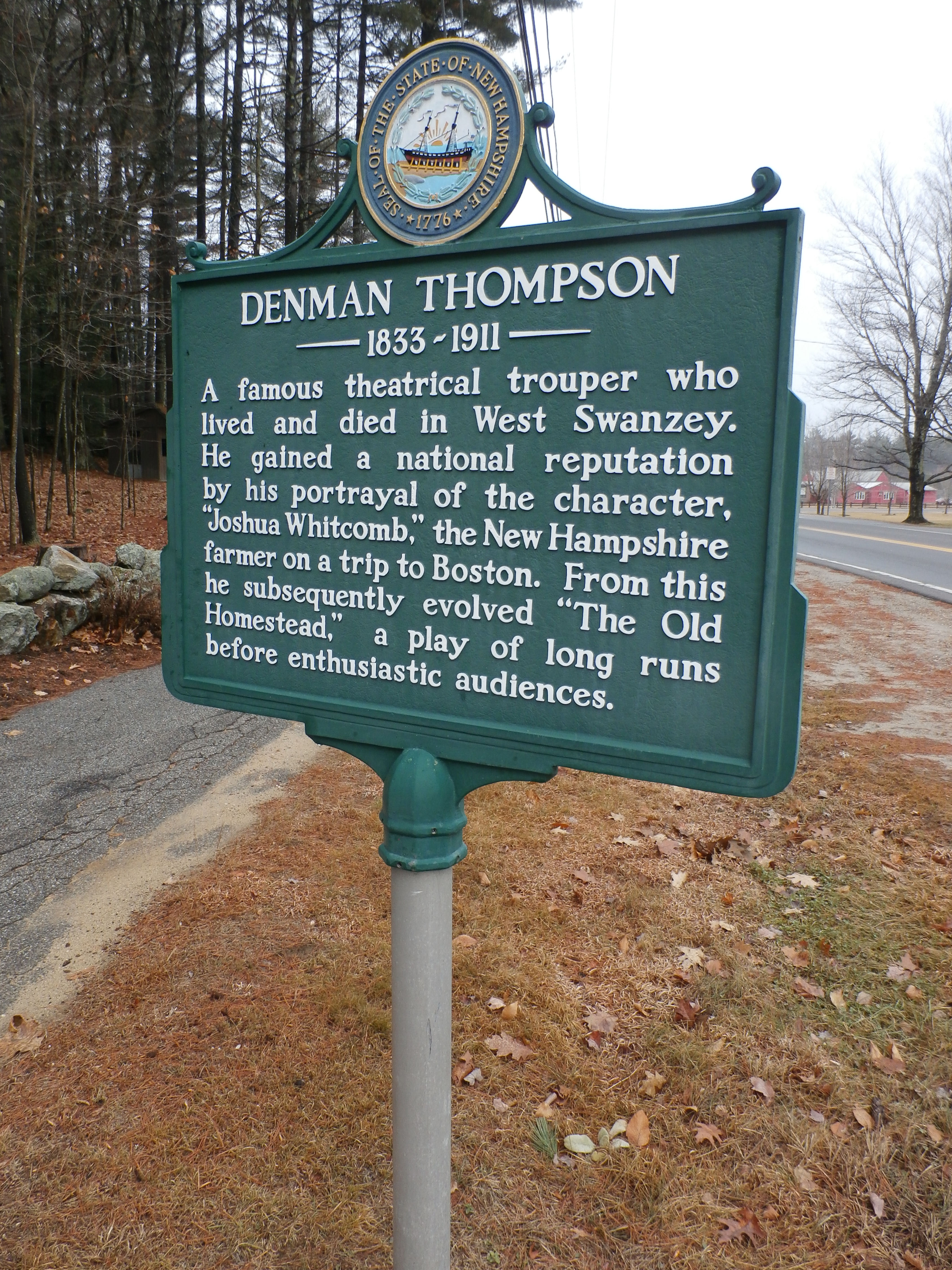 Denman Thompson Historical Marker