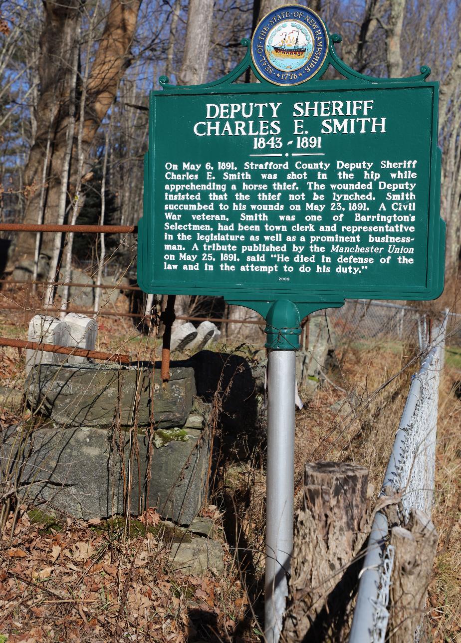 Deputy Sheriff Charles E Smith - Barrington NH #212