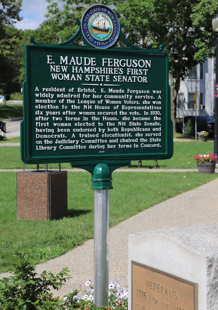 E. Maude Ferguson - First Woman State Senator - Bristol NH #269