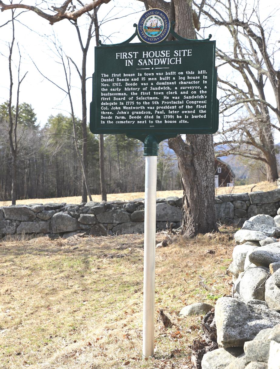 First House Site in Sandwich Historical Marker #248 - Sandwich, New Hampshire