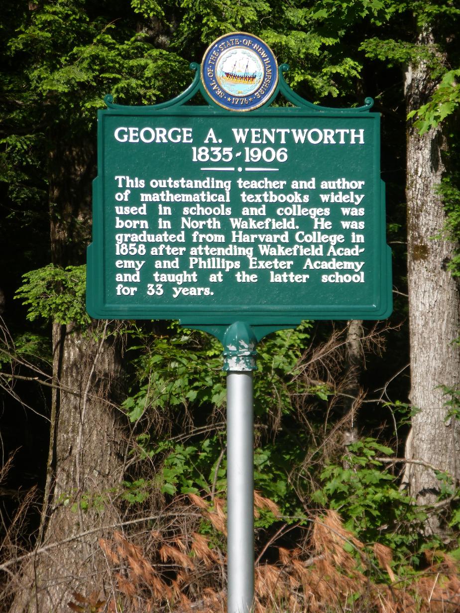 George A Wentworth Historical Marker