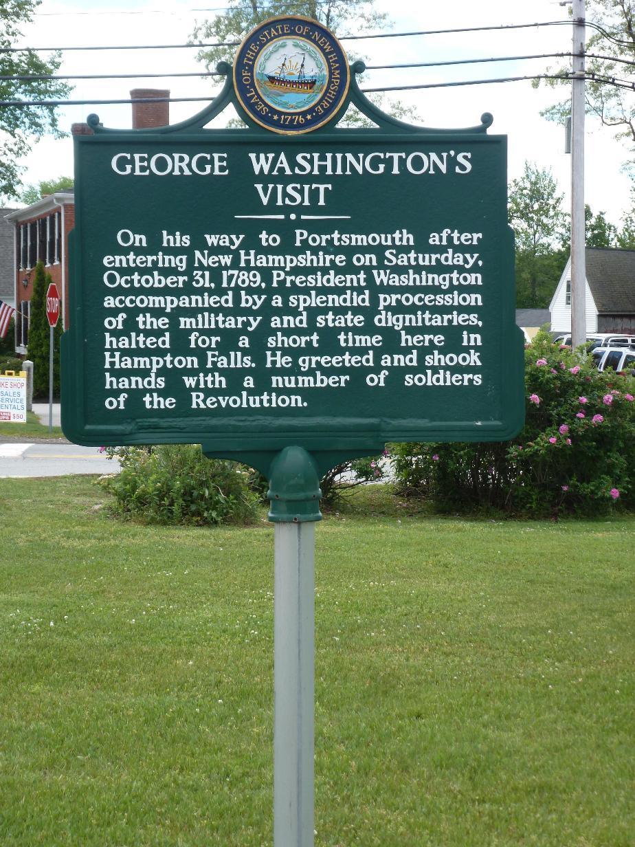 George Washington Visit to Hampton Falls New Hampshire