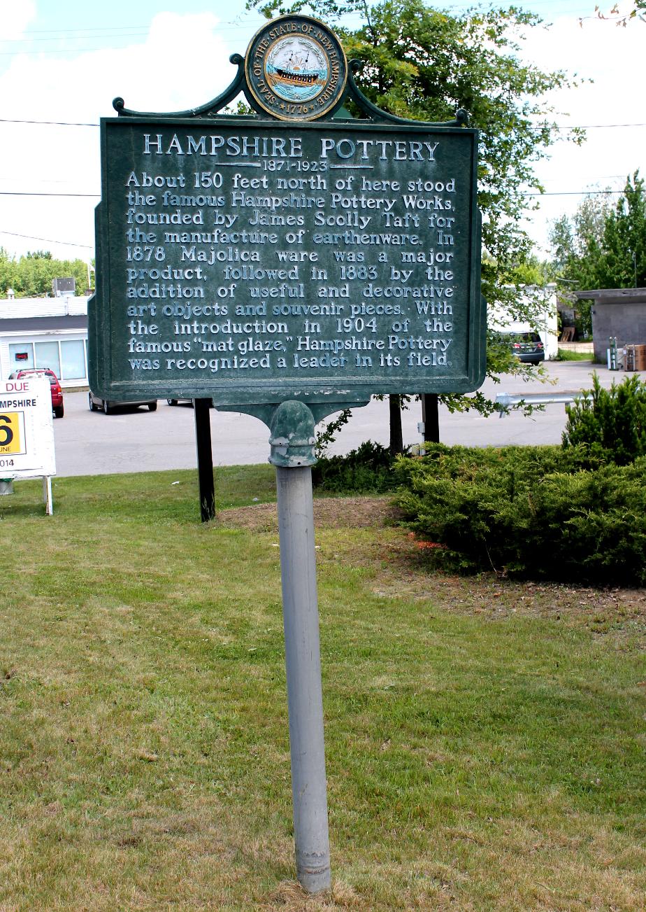 Hampshire Pottery Historical Marker - Keene New Hampshire