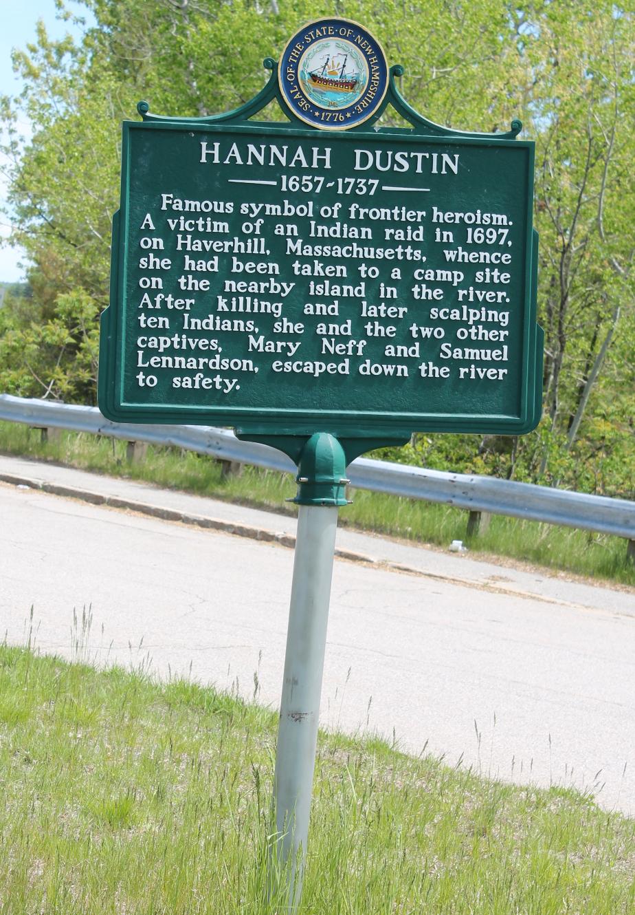 Hannah Dustin Historical Marker - Boscawen NH