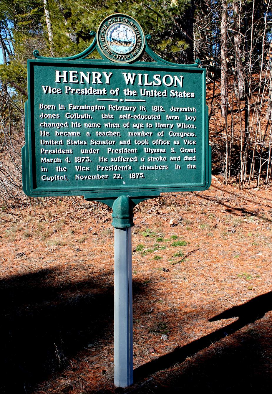 Henry Wilson NH Historical Marker