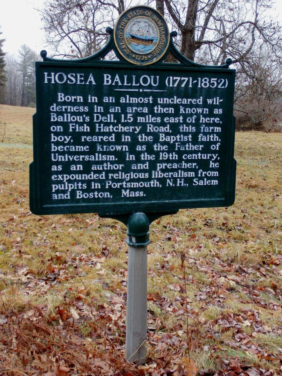 Hosea Ballou Historical MArker