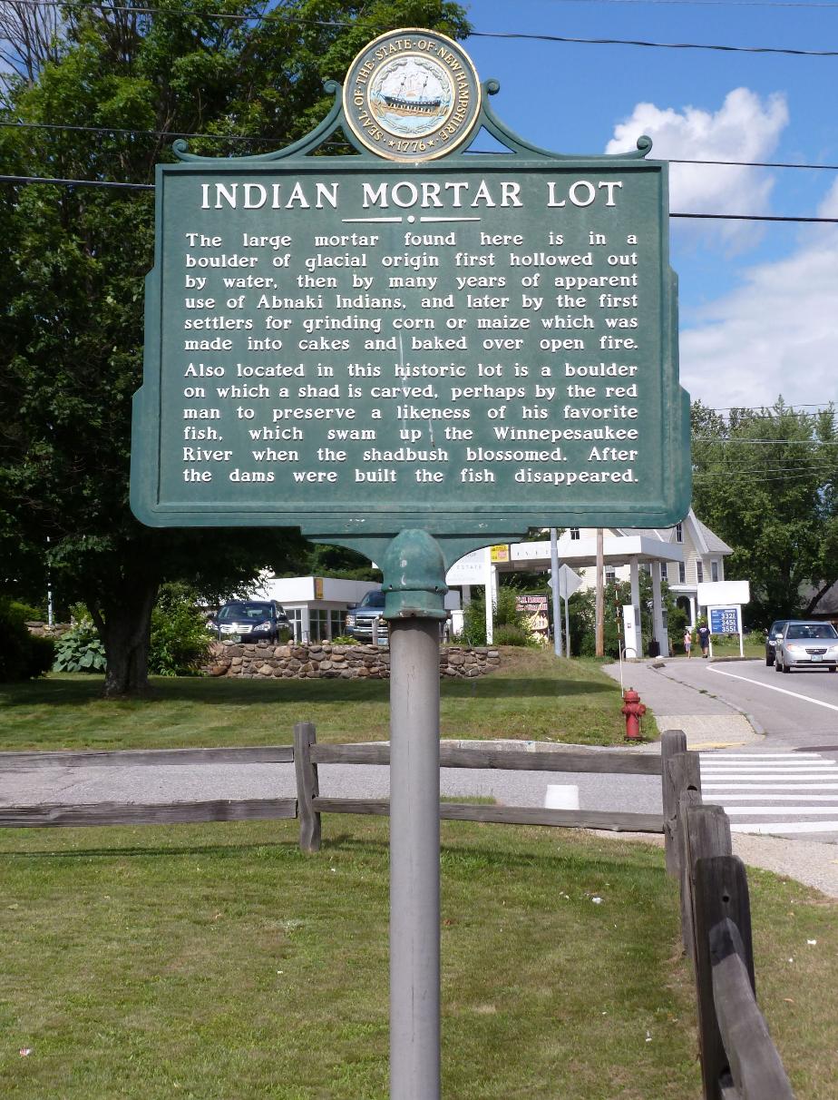 Indian Mortar Lot Historical Marker
