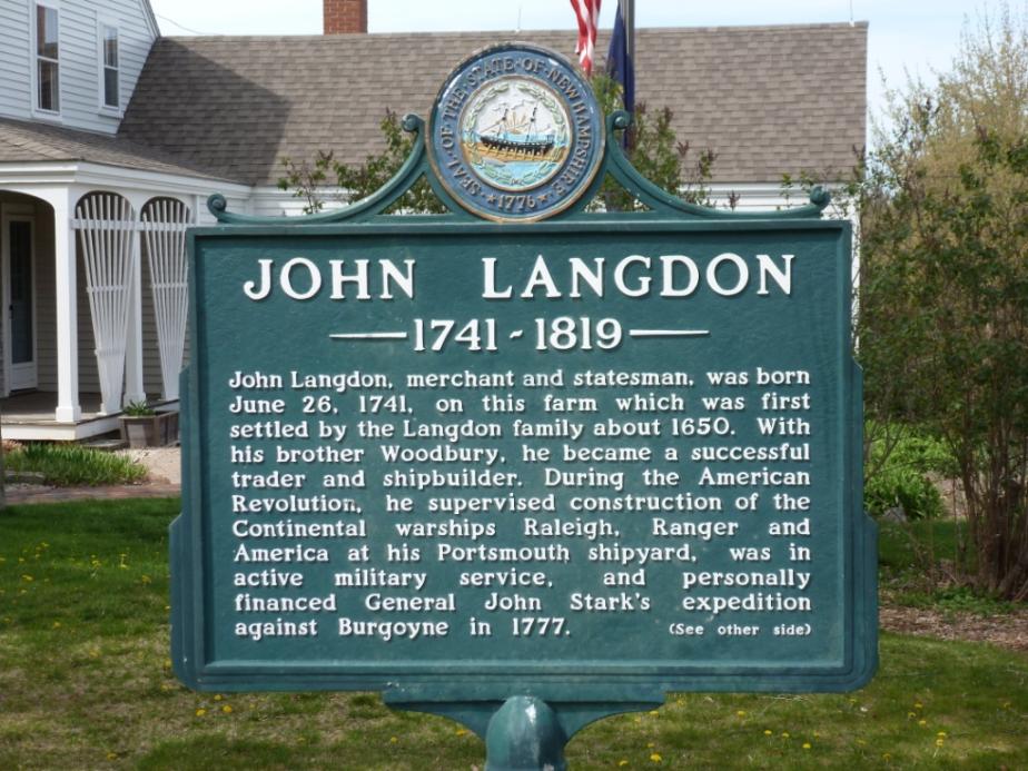 John Langdon Historical Marker
