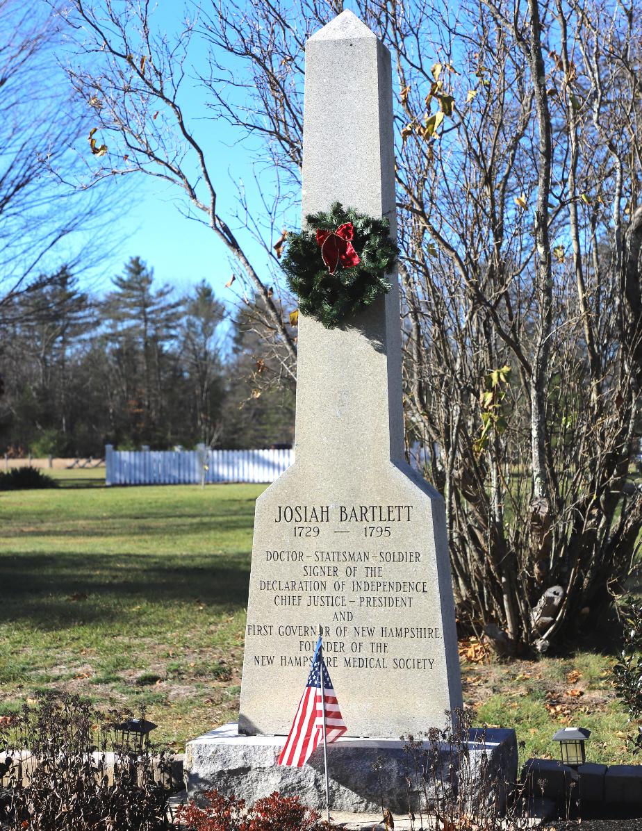Josiah Bartlett Historical Marker #46 Kingston NH