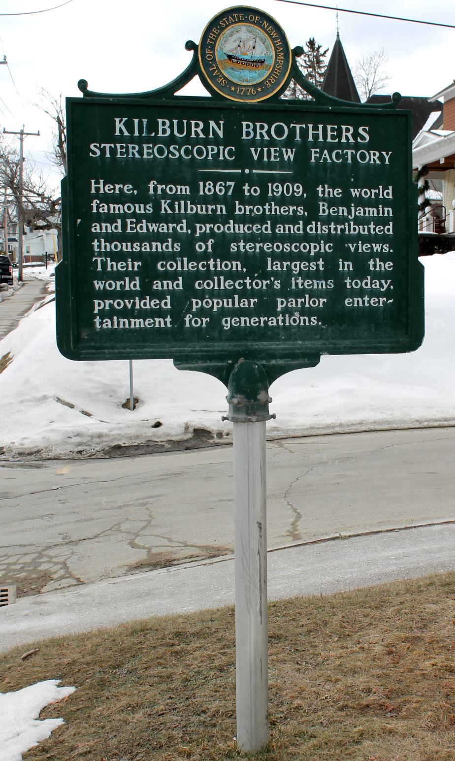 Kilburn Brothers Historical Marker - Littleton New Hampshire