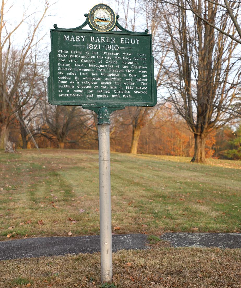 Mary Baker Eddy Historical Marker #105 Concord, New Hampshire