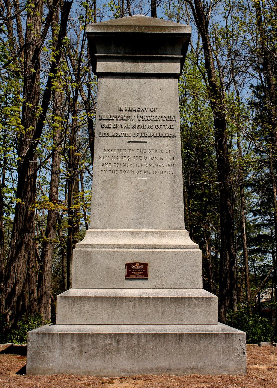 Matthew Thornton Monument - Merrimack NH