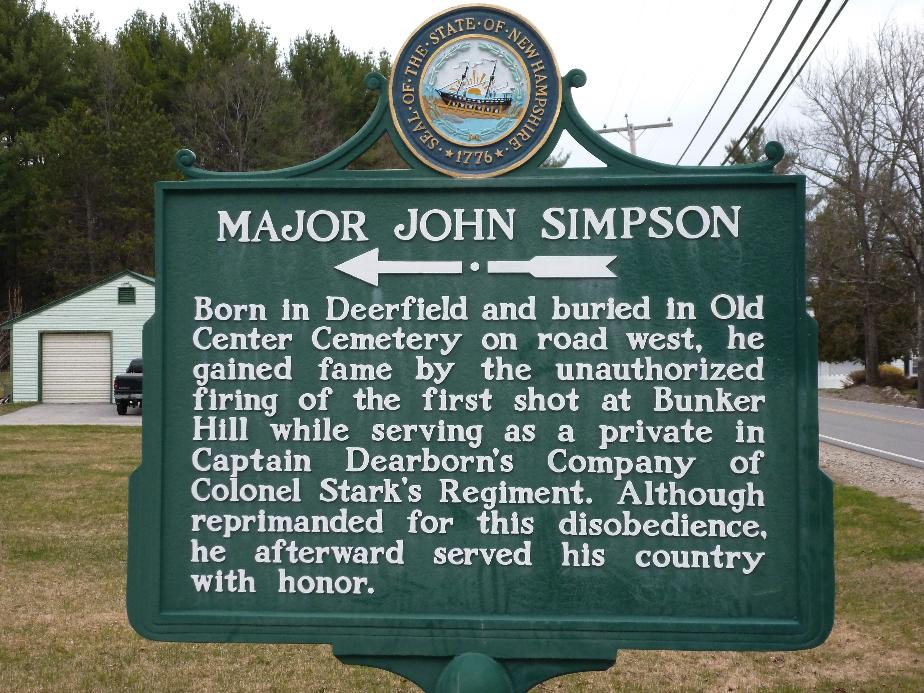 Major John Simpson Historical Marker