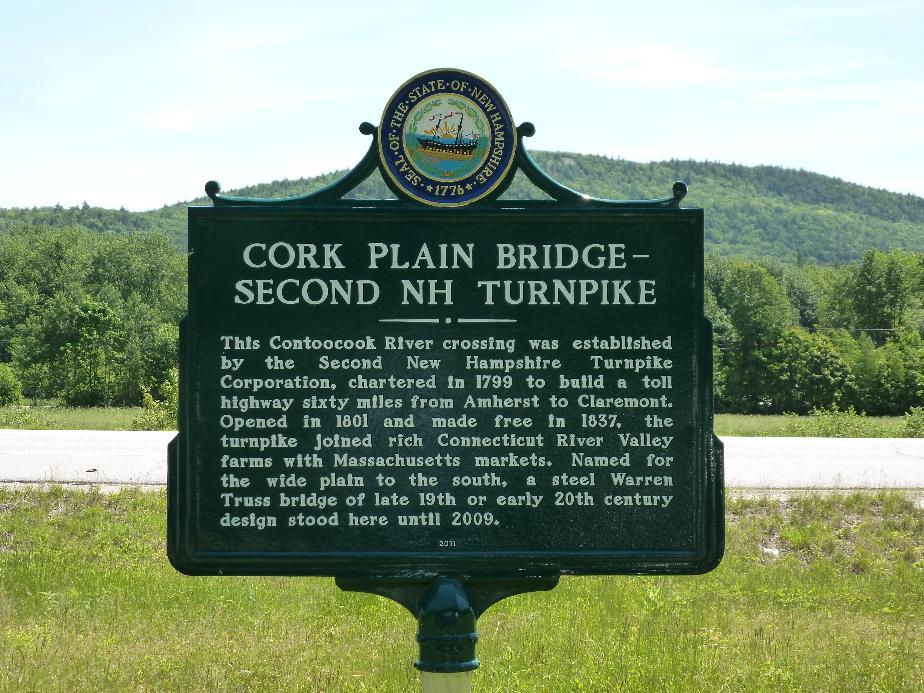 Cork Plain Bridge Historical Marker