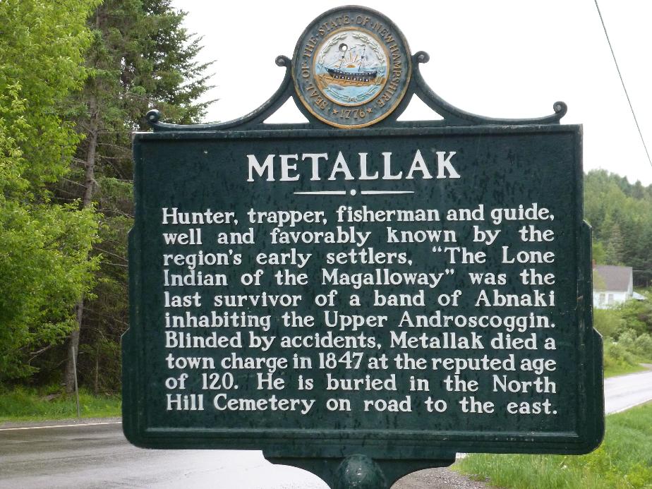 Metallak Historical Marker