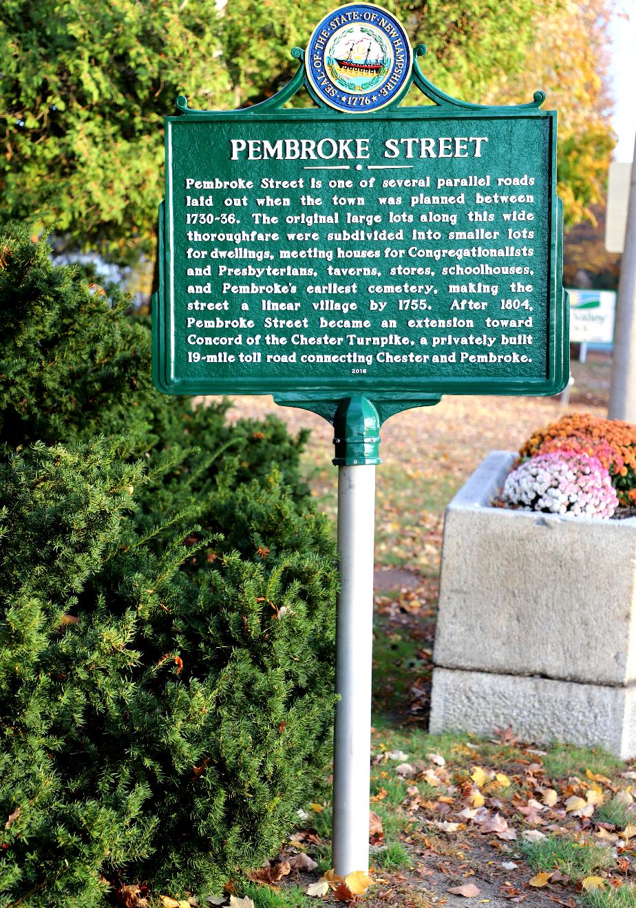 Pembroke Street Historical Marker #250 - Pembroke New Hampshire