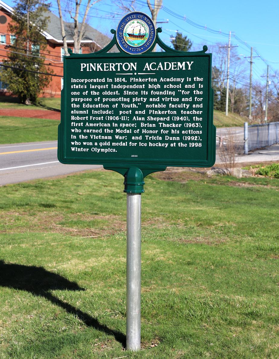 Pinkerton Academy Historical Marker - Derry NH