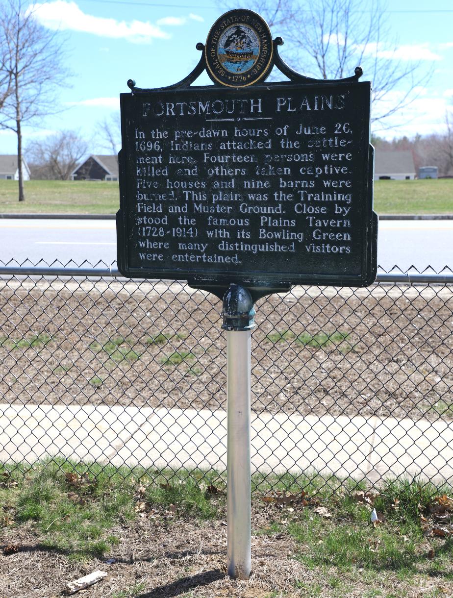 Portsmouth Plains - NH Historical Marker #75