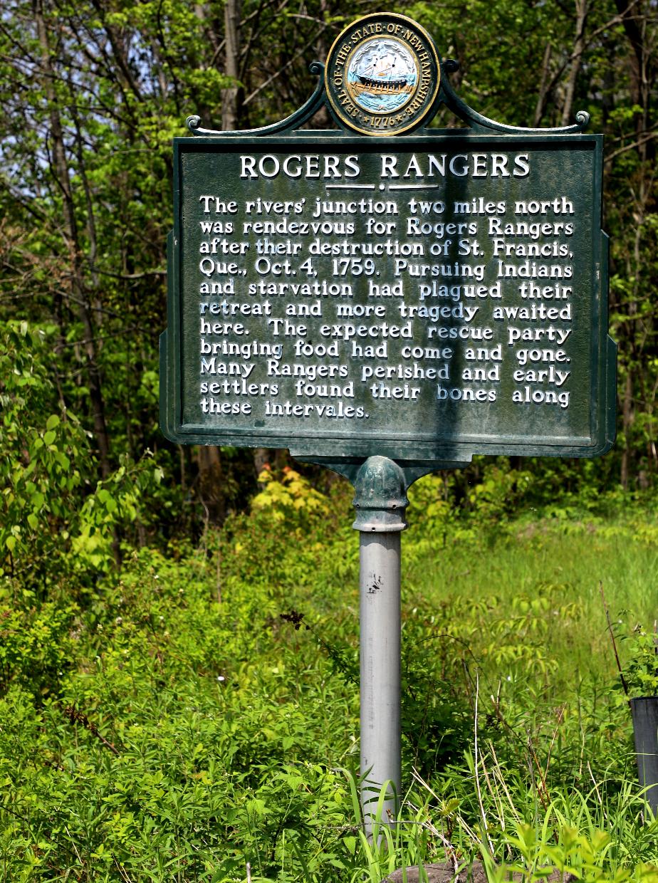 Rogers Rangers Historical Marker #56 - Woodsville New Hampshire
