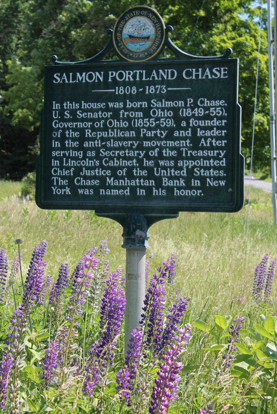 Salmon P Chase Historical Marker