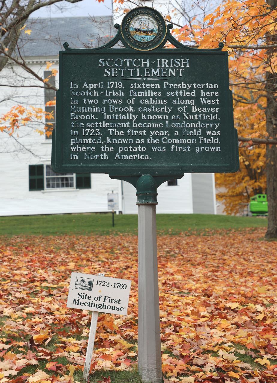 Scotch-Irish New Hampshire Historical Marker #58 Derry New Hampshire