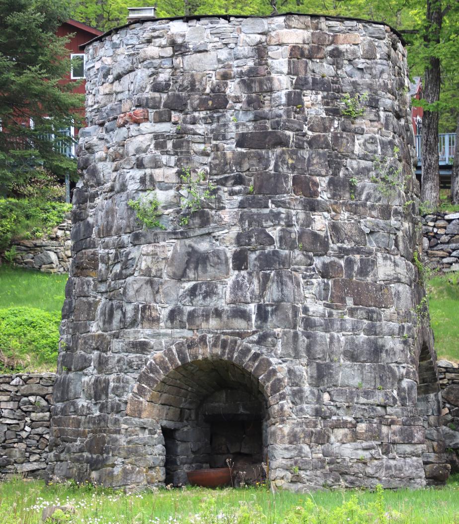 Stone Iron Furnace NH Historical Marker #9 in Franconia NH