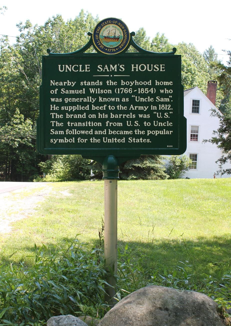 Uncle Sam House Historical Marker - Mason NH
