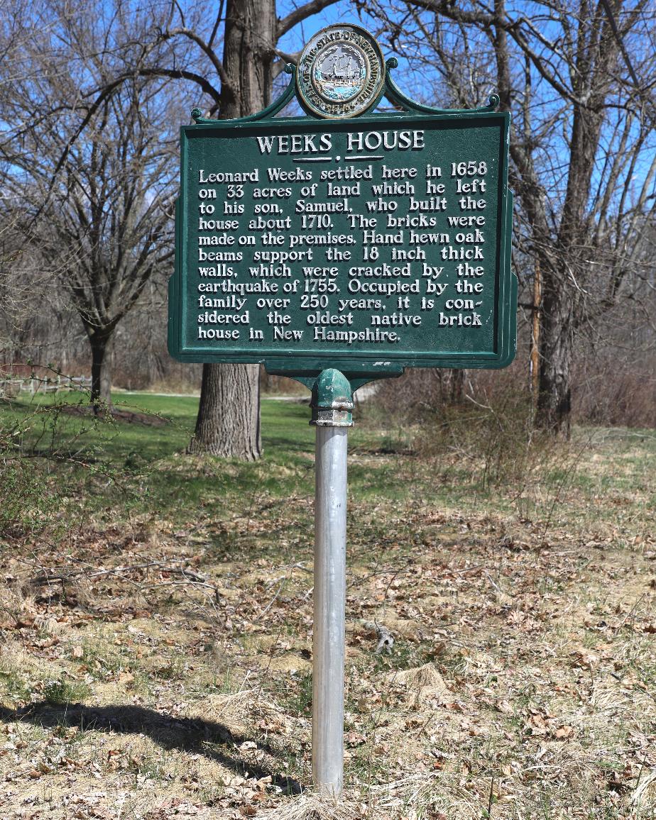 Weeks House Historical Marker #113 - Greenland, New Hampshire