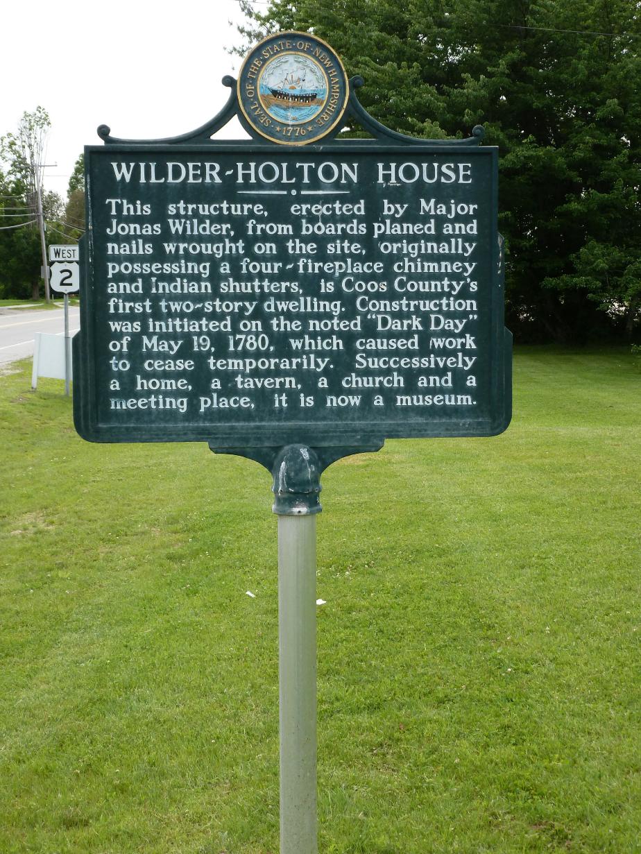Wilder-Holton House Historical Marker