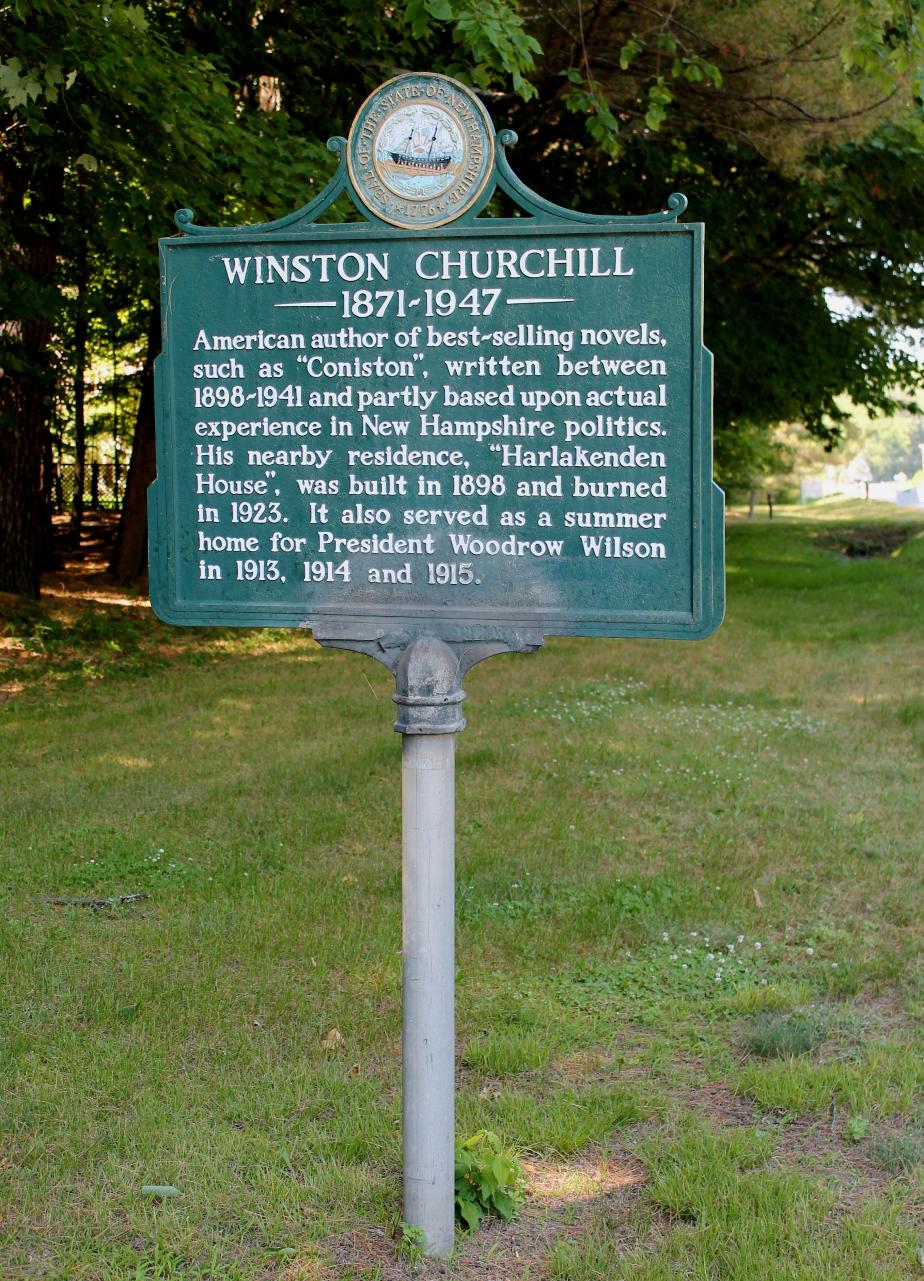 Winston Churchill Historical Marker - Cornish New Hampshire