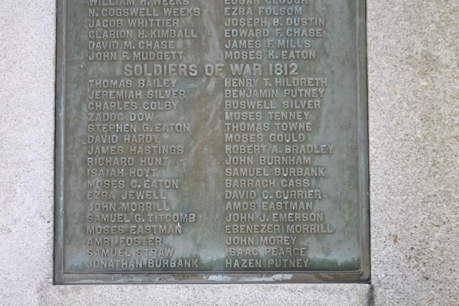 Hopkington New Hampshire Civil War Memorial