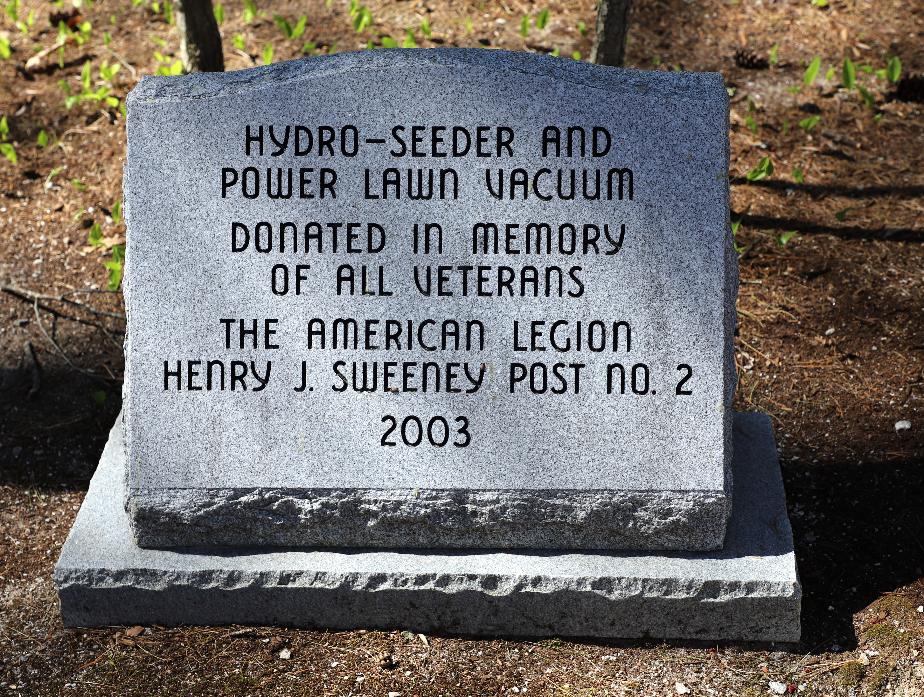 NH State Veterans Cemetery - Hydro Seeder Donation