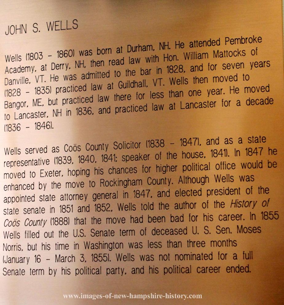 John S Wells NH State House Portrait