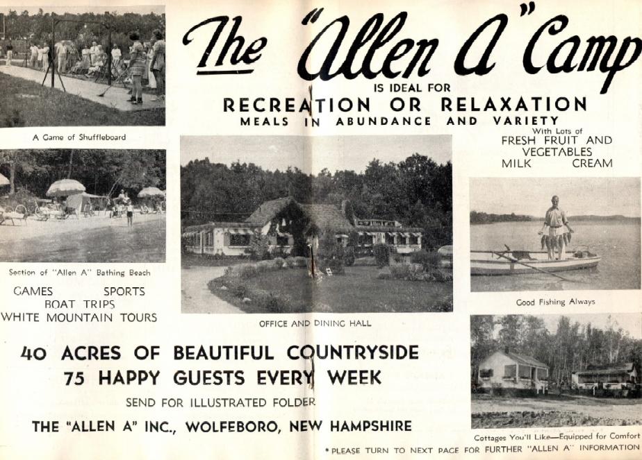 Allen A Camp - Wolfeboro NH 1939