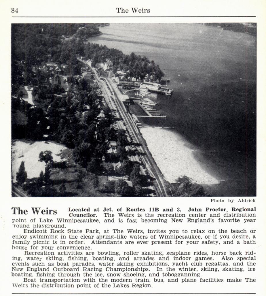 The Weirs Beach Area 1953