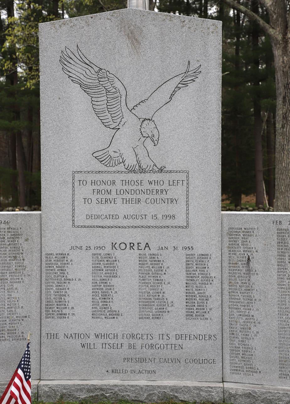 Londonderry New Hampshire Korean War Veterans Memorial