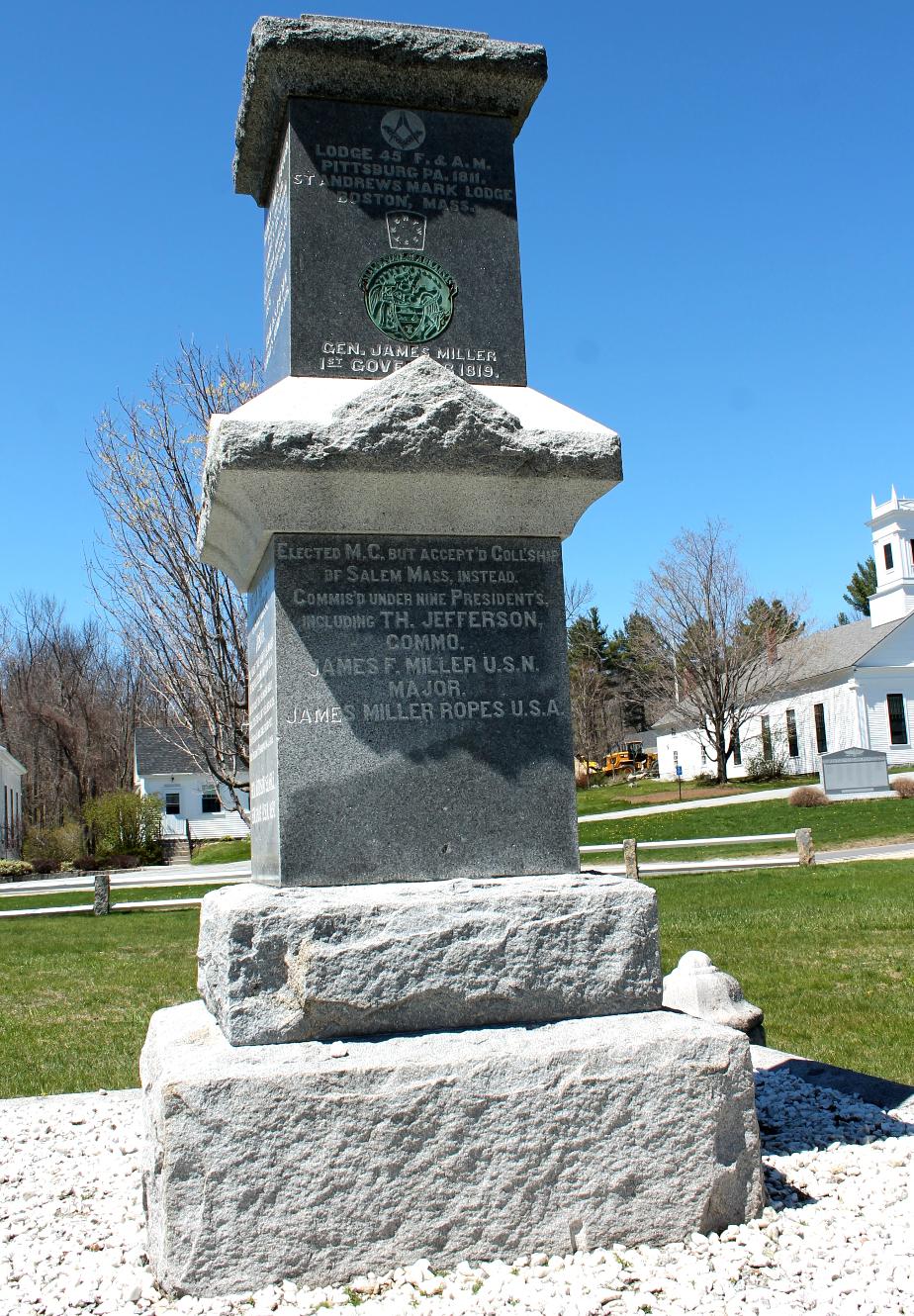 General James Miller Monument - Temple NH