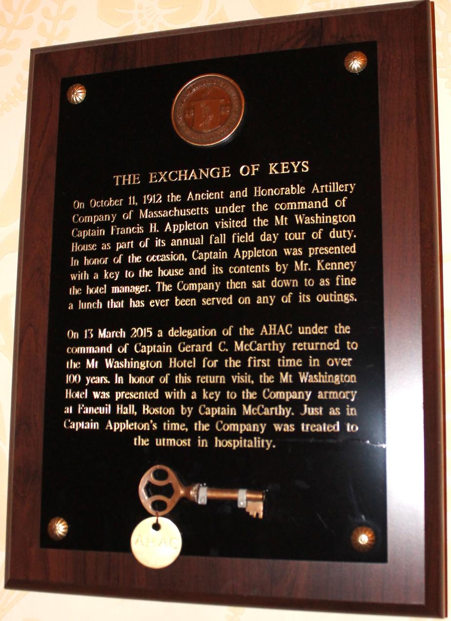 Exchange of Keys - Captain Francis Appleton
